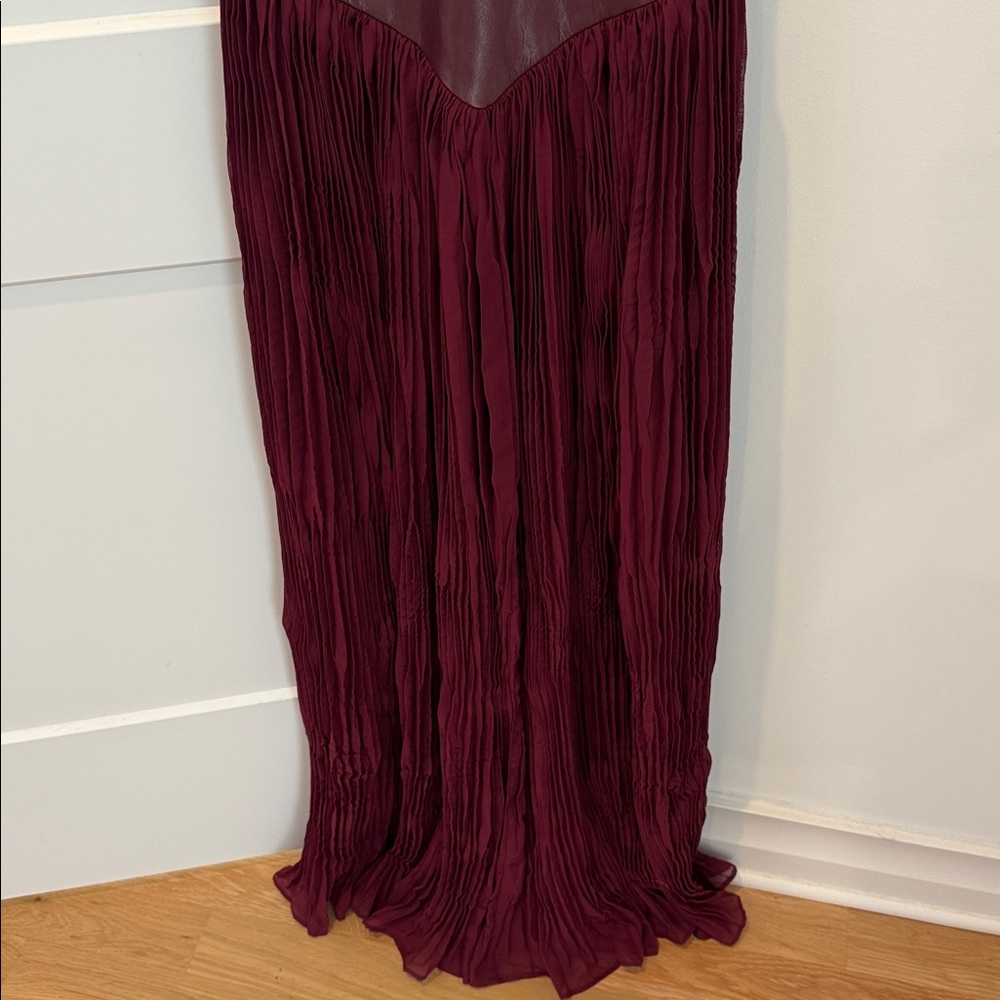 Delfi Collective Rowena Dress In Bordeaux Size Medium $469 - Picture 6 of 11